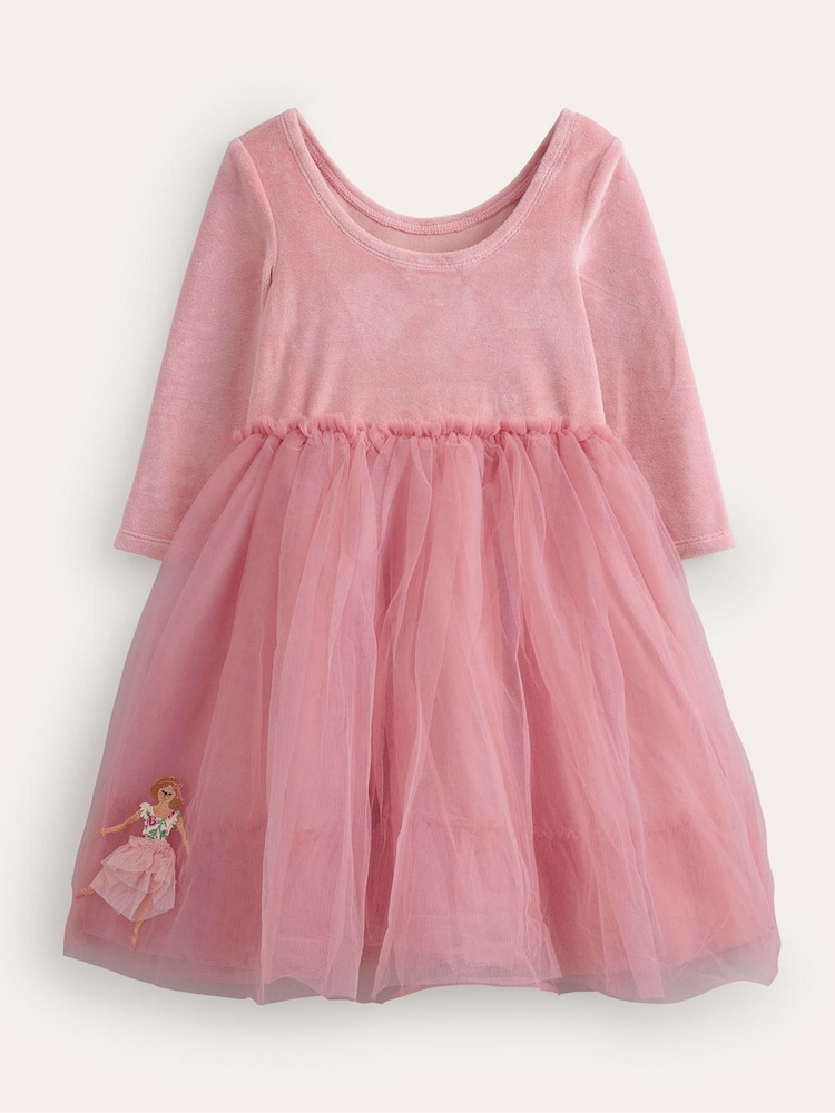 Rose - Robe Boden en tulle velours appliqué - Image 3 of 4
