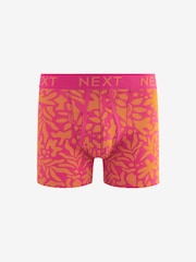 Pink/Blue Neon Print A-Front Boxers 4 Pack - Image 3 of 7