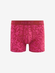 Pink/Blue Neon Print A-Front Boxers 4 Pack - Image 4 of 7