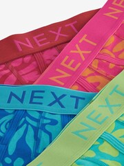 Pink/Blue Neon Print A-Front Boxers 4 Pack - Image 7 of 7