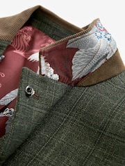 Green Trimmed Check Blazer - Image 10 of 12