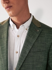 Green Trimmed Check Blazer - Image 5 of 12