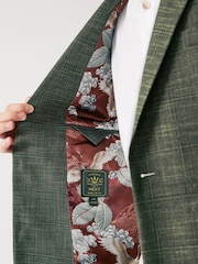 Green Trimmed Check Blazer - Image 7 of 12