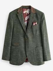 Green Trimmed Check Blazer - Image 8 of 12
