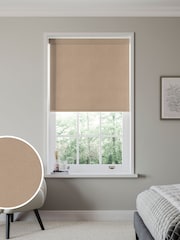 Natural Sand Hollis Made to Measure Roller Blind - Image 1 of 6