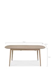 Bentley Designs Natural Dansk Six To Eight Extending Dining Table - Image 2 of 2
