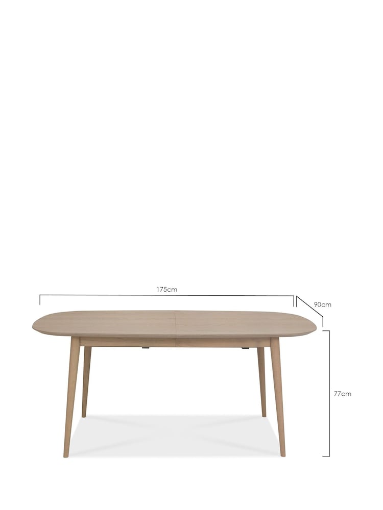 Bentley Designs Natural Dansk Six To Eight Extending Dining Table - Image 2 of 2