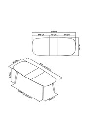 Bentley Designs Natural Dansk Six To Eight Extending Dining Table - Image 5 of 6