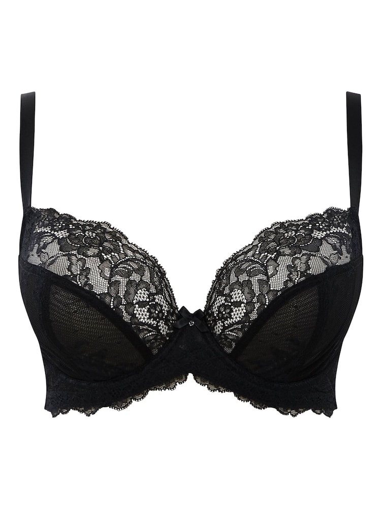 Panache Black Ana Plunge Lace Wired Bra - Image 4 of 4 Panache Black Ana Plunge Lace Wired Bra - Image 4 of 4
