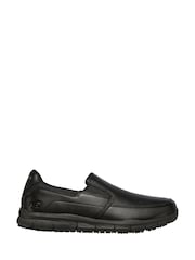 Skechers Black Mens Nampa Groton Resistant Slip On Shoes - Image 2 of 5