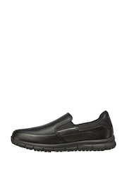 Skechers Black Mens Nampa Groton Resistant Slip On Shoes - Image 3 of 5