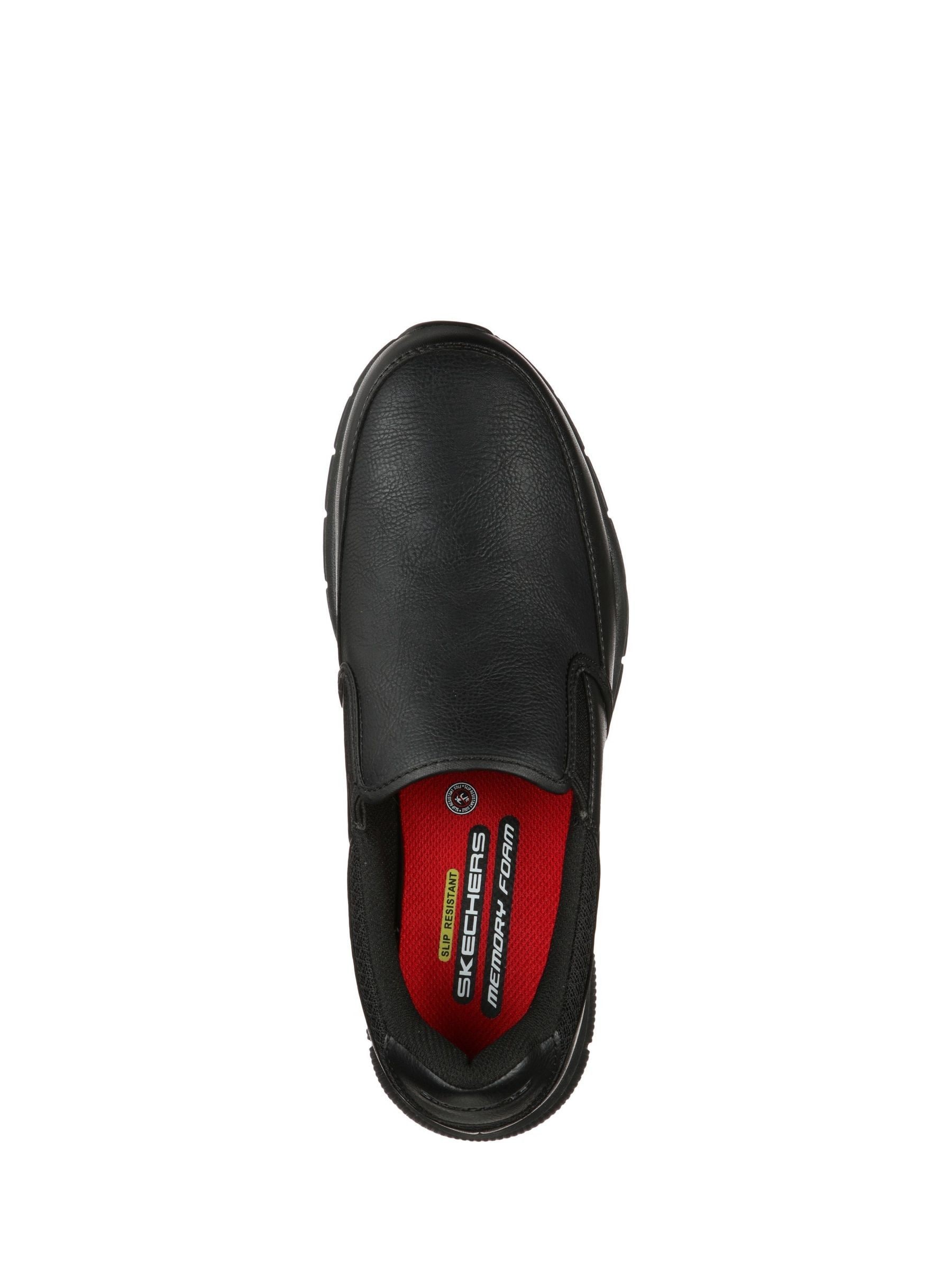 Buy Skechers Black Mens Nampa Groton Slip Resistant Slip On Shoes from Next  USA