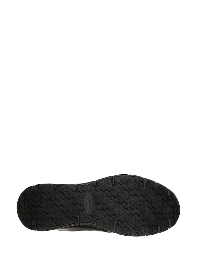 Skechers Black Mens Nampa Groton Resistant Slip On Shoes - Image 5 of 5