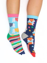 United Odd Socks Blue 12-Day Christmas Sock Advent Calendar - Image 3 of 6