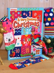 United Odd Socks Blue 12-Day Christmas Sock Advent Calendar - Image 6 of 6