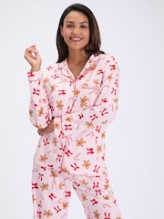 Boux Avenue Pink Fleece Pyjamas In a Bag - Image 3 of 7