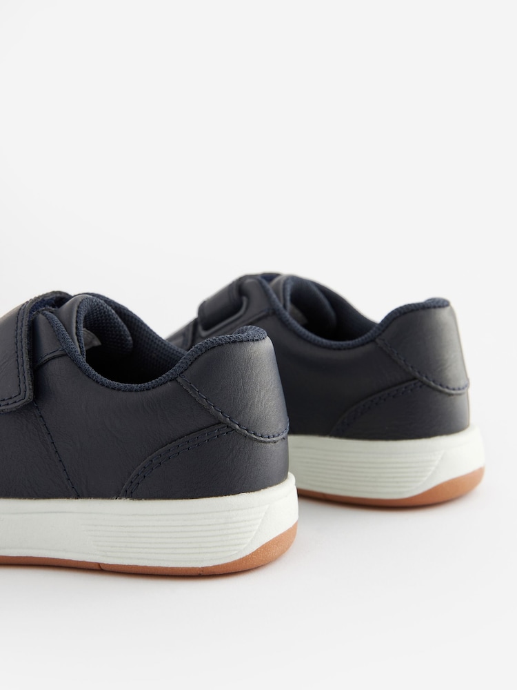 Navy Blue Standard Fit (F) Strap Touch Fastening Trainers - Image 5 of 5