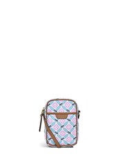 Radley London Willow Walk Spring Geo Medium Phone Cross-Body Pink/Blue Bag - Image 1 of 5