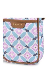 Radley London Willow Walk Spring Geo Medium Phone Cross-Body Pink/Blue Bag - Image 5 of 5