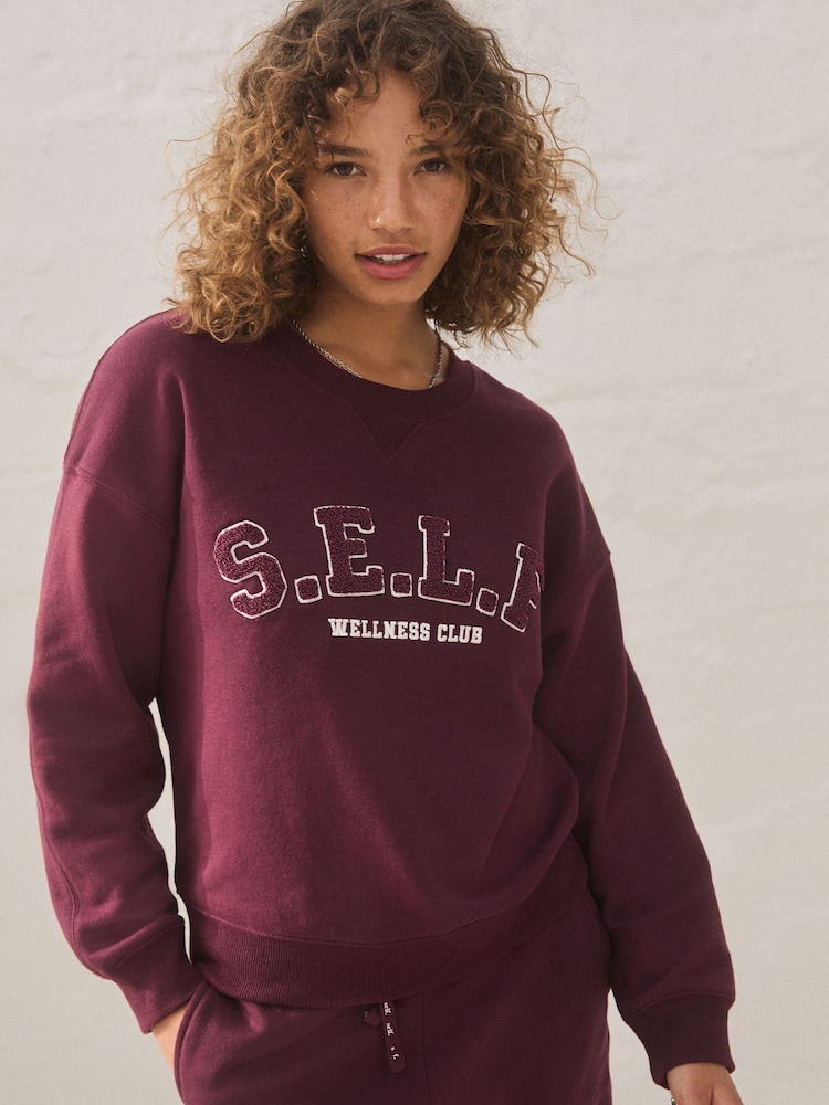 self. Burgundy Red Sweatshirt - Image 2 of 7