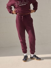 Burgundy Cuffed Joggers - Image 3 of 8