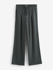 Charcoal Grey Knitlook Wide Leg Joggers - Image 6 of 7
