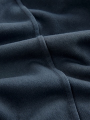 Washed Blue 100% Cotton Wide Leg Joggers - Image 8 of 8