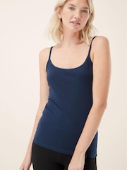 Navy Thin Strap Vest - Image 1 of 8