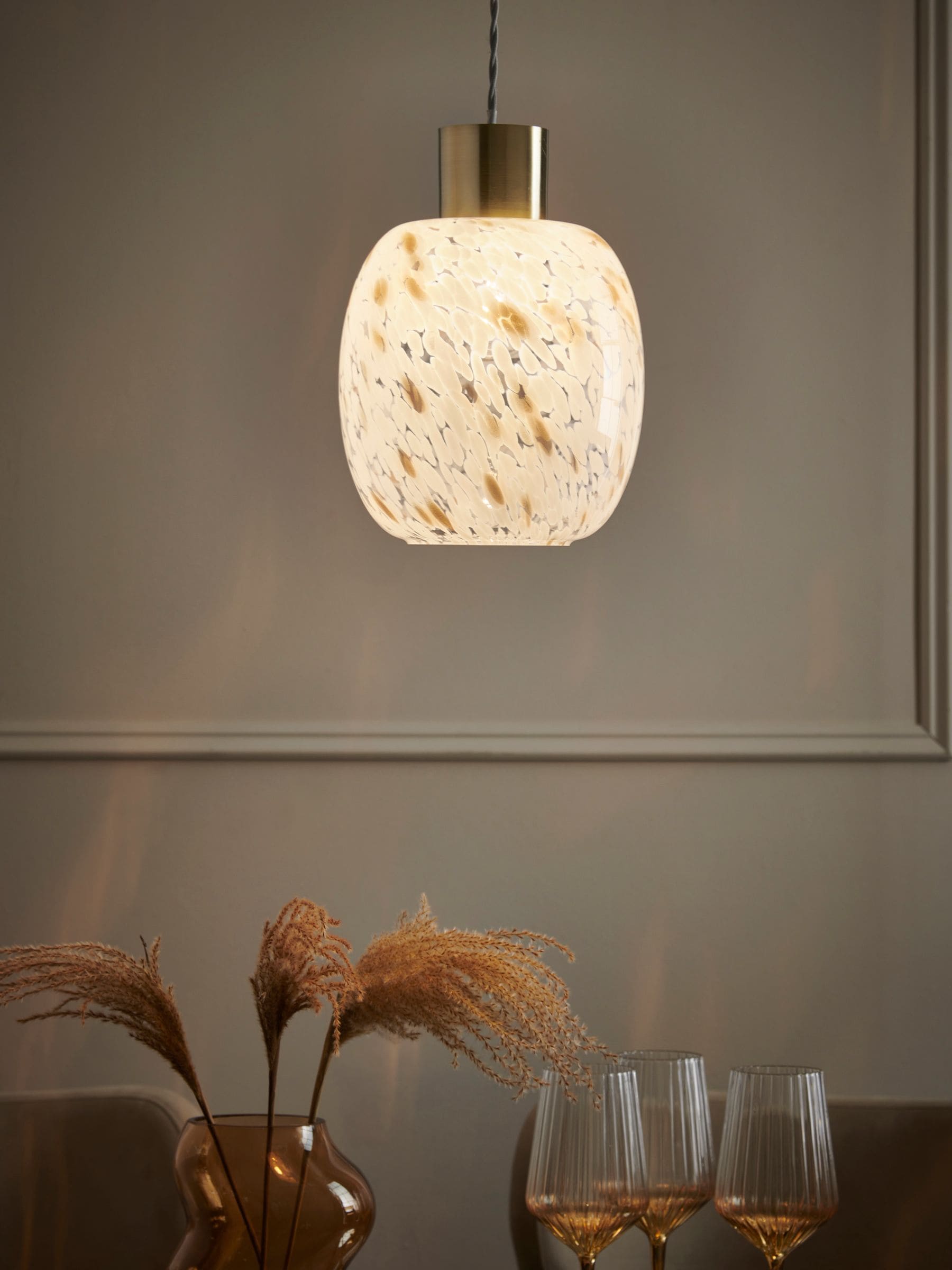 Glass easy fit lampshade best sale
