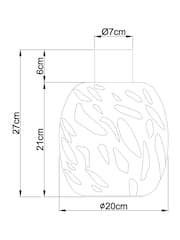 Brass Confetti Glass Easy Fit Shade - Image 6 of 6