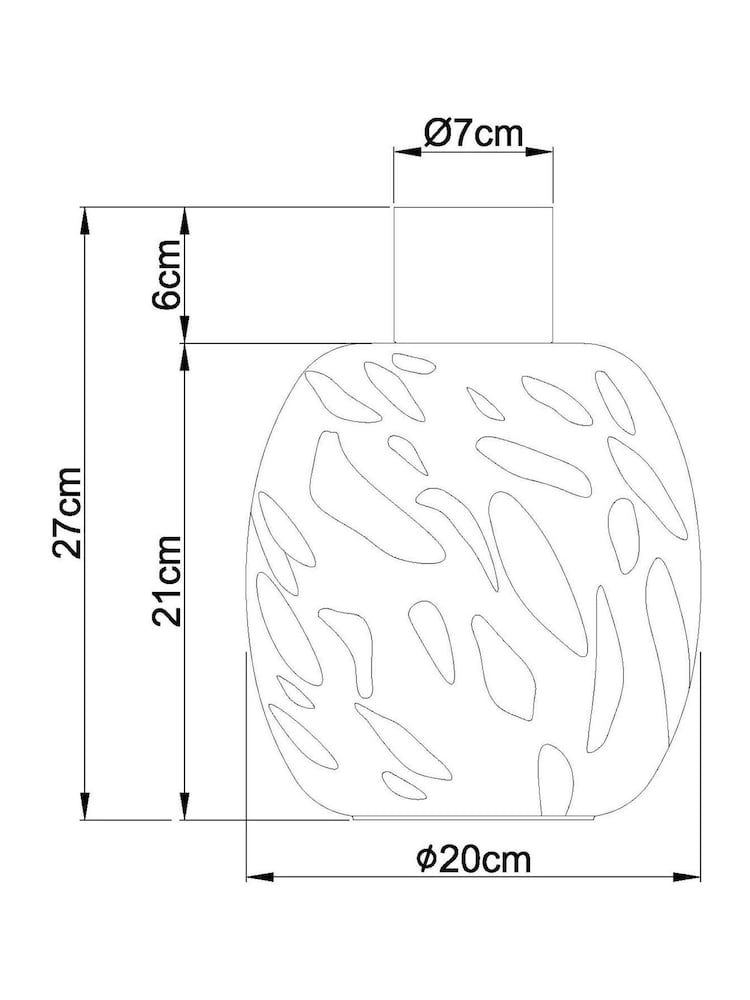 Brass Confetti Glass Easy Fit Shade - Image 6 of 6