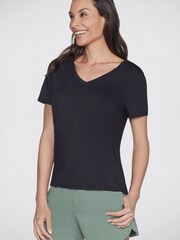 Skechers Black Godri Serene V-Neck Top - Image 3 of 3