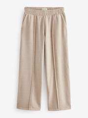 Washed Ecru 100% Cotton Wide Leg Joggers - Image 6 of 7