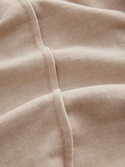 Washed Ecru 100% Cotton Wide Leg Joggers - Image 7 of 7
