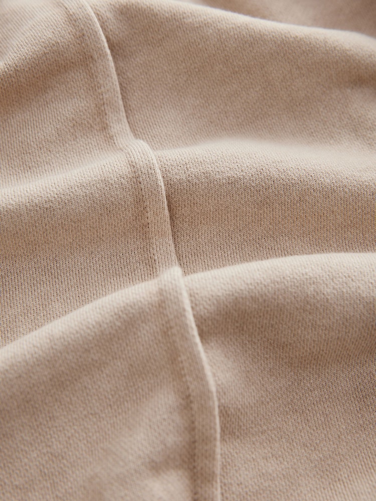Washed Ecru 100% Cotton Wide Leg Joggers - Image 7 of 7