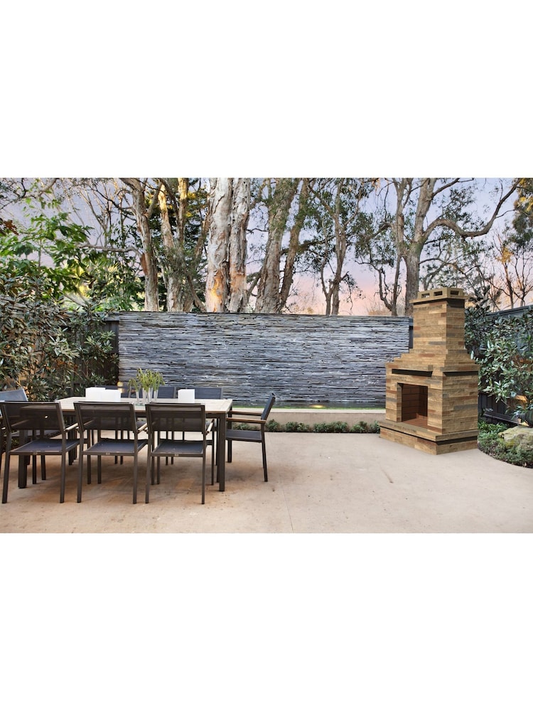 Callow Brown Light Stone Outdoor Wood Burning Fireplace - Image 3 of 3