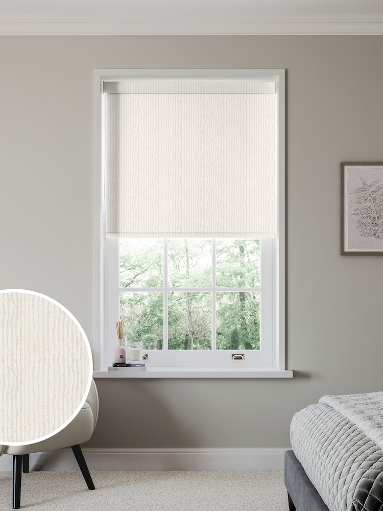 Ice White Devon Made to Measure Blackout Roller Blind - Image 1 of 6