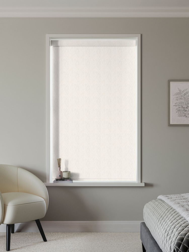Ice White Devon Made to Measure Blackout Roller Blind - Image 2 of 6