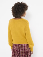 Joe Browns Yellow Oh So Cosy V-Neck Jumper - Image 3 of 6