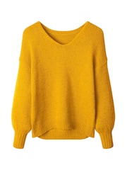 Joe Browns Yellow Oh So Cosy V-Neck Jumper - Image 6 of 6