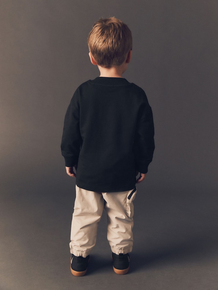 Black Print Long Sleeve Graffiti T-Shirt (3mths-7yrs) - Image 2 of 6 Black Print Long Sleeve Graffiti T-Shirt (3mths-7yrs) - Image 2 of 6