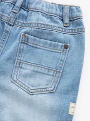 Light Blue Denim 100% Cotton Pleat Front Jeans (3mths-7yrs) - Image 8 of 8
