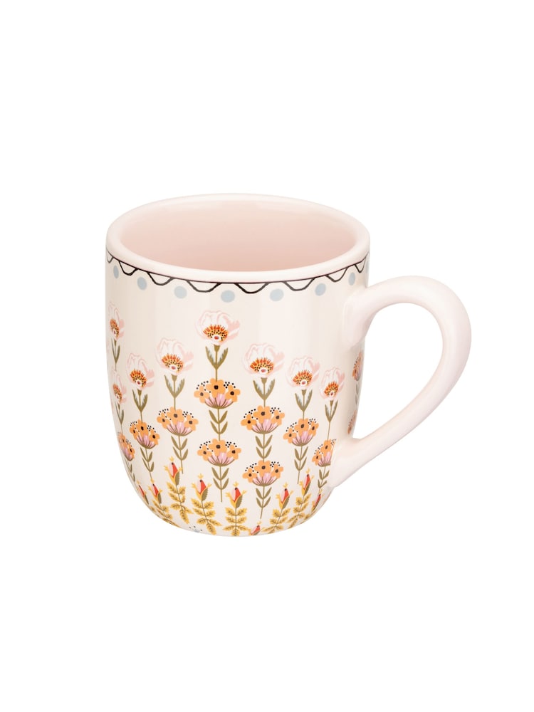 Cath Kidston Set of 4 Pink Breakfast Mugs - Image 2 of 4
