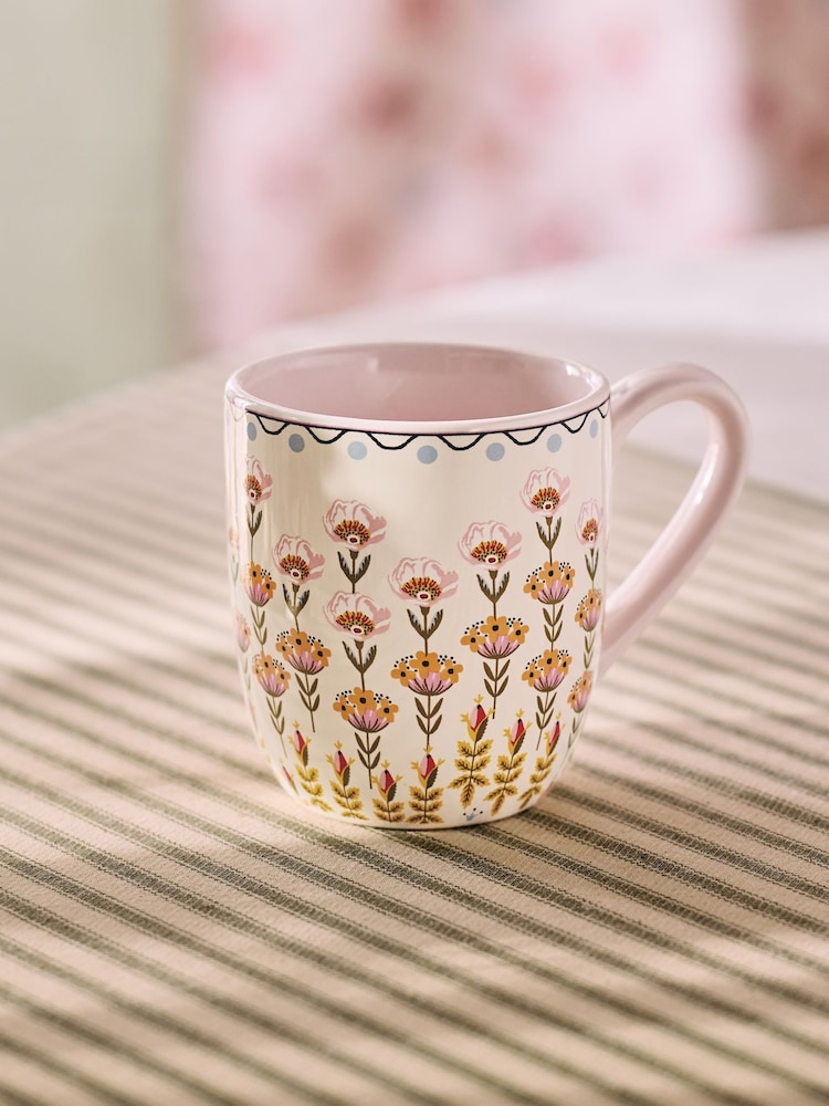 Cath Kidston Set of 4 Pink Breakfast Mugs - Image 2 of 6 Cath Kidston Set of 4 Pink Breakfast Mugs - Image 2 of 6