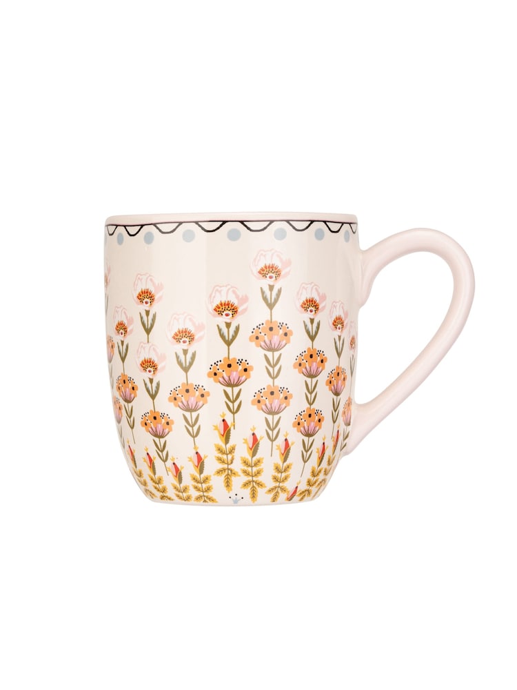 Cath Kidston Set of 4 Pink Breakfast Mugs - Image 6 of 6