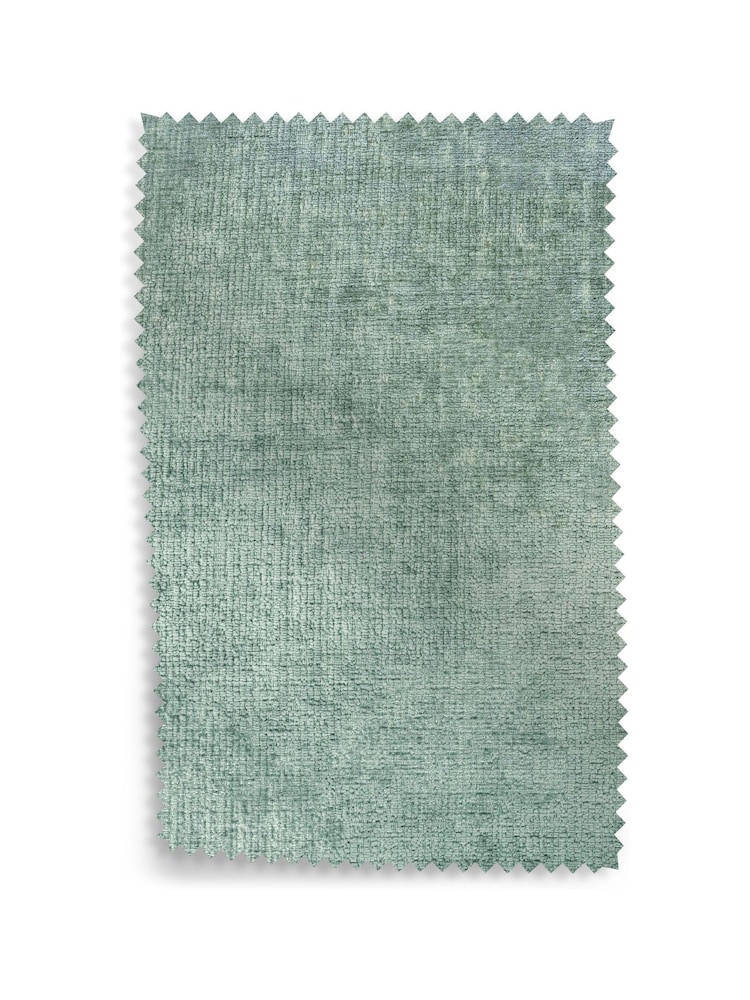 Plush Chenille Mid Slate Teal Fabric Swatch - Image 1 of 1