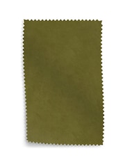 Plush Velvet Easy Clean Mid Olive Green Fabric Swatch - Image 1 of 1