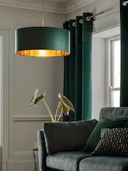 Green Rico Easy Fit Shade Drum Ceiling Light - Image 1 of 6