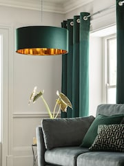 Green Rico Easy Fit Shade Drum Ceiling Light - Image 2 of 6