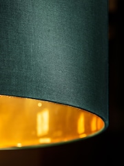 Green Rico Easy Fit Shade Drum Ceiling Light - Image 4 of 6